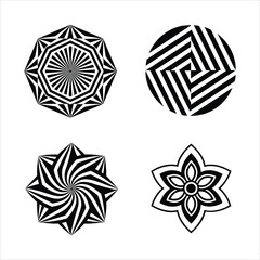 Lesar Circle Cut Design with white background
