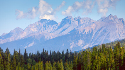 sunrise in the mountains