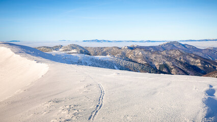 ski resort in the mountains