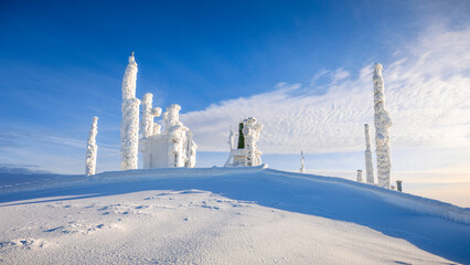ski resort in the winter