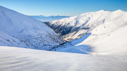 ski resort in the mountains