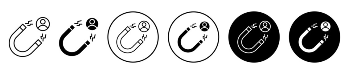 User engagement icon set