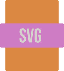 SVG  ip file extension icon color fill outer flat