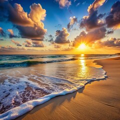 sunset on the beach