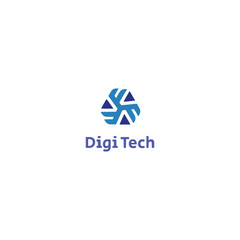 simple logo of technology name 