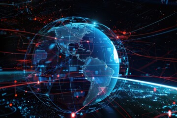 Global data networks, satellite connections