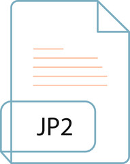 JP2 File extension icobn crisp corners thick outline