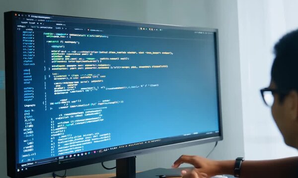 Exploring the basics of web development. Video 4K