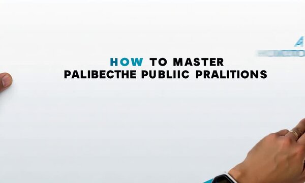How to master the art of public relations. Video 4K
