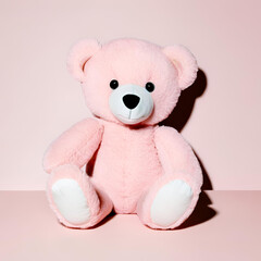 Obraz premium Pink teddy bear