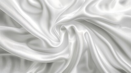 White Satin Fabric Texture
