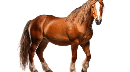 Obraz premium brown horse transparent background.