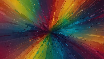 Obraz premium Abstract splashes on a multicolor gradient background