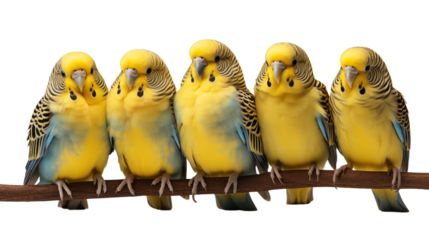 budgerigar budgerigars parakeet isolated transparent background.