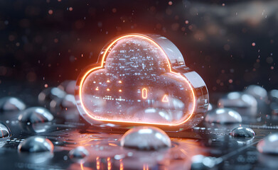 computing cloud data collection with open data, in the style of ethereal cloudscapes, light black and sky - blue