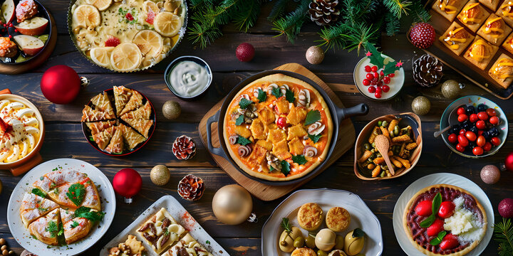 Alimentos festivos tradicionais de diferentes partes do mundo