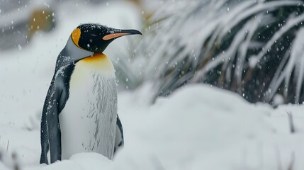 Obraz premium penguin in snow 