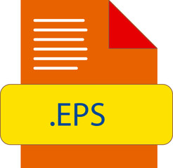 EPS File extension icon fill and bebes writting