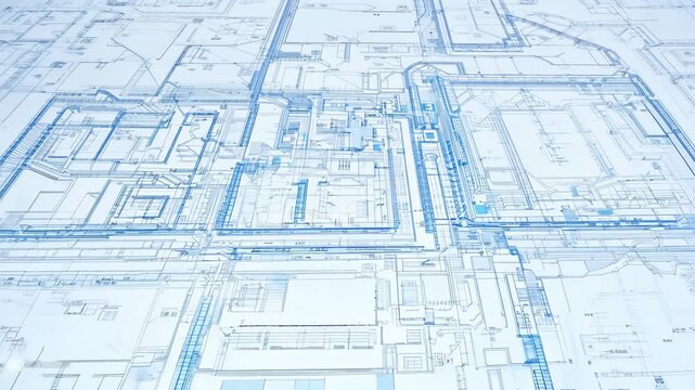 Delve into the realm of architectural creation as intricate blueprints come to life in a stunning digital landscape filled with detail.