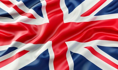 Close-up of a United Kingdom flag