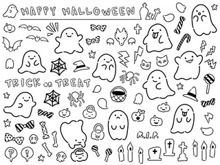 ハロウィンモチーフのイラスト素材
