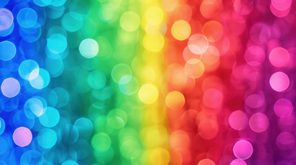 Obraz premium Vibrant bokeh background with a stunning gradient of colors, ranging from blue to red, creating a colorful and dynamic visual effect.