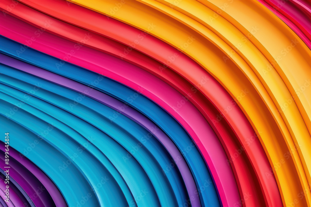 Poster vibrant abstract background with flowing colorful waves, creating a dynamic and energetic visual eff