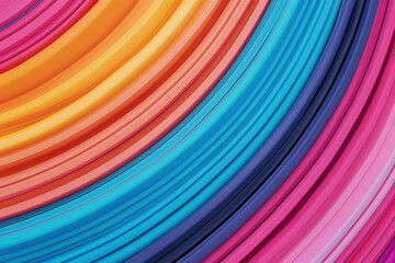 Vibrant abstract background with colorful curved lines in shades of blue, pink, orange, and yellow, creating a dynamic visual effect.