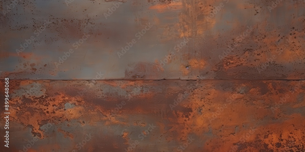 Poster rustic metal texture: abstract pattern and oxidized surface