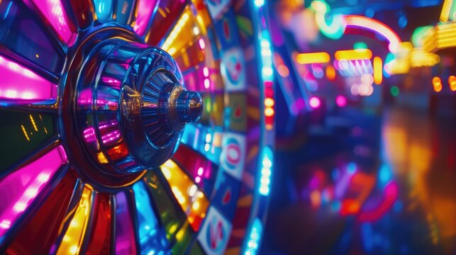 Thrilling Spin of a Wheel of Fortune Game