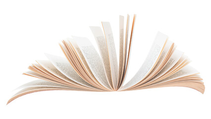 Open book isolated on white background. PNG