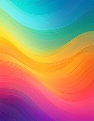 Colorful abstract background with smooth wavy stripes flowing from top to bottom