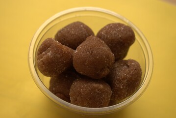 tamarind on a plate in a restaurant
