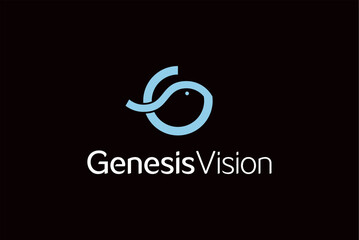 Genesis vision letter g fish abstract logo design royalty free image vector business template 