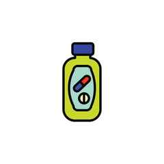 vitamin vector type icon