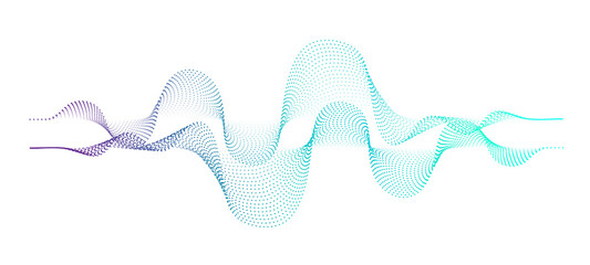 Transparent background Modern abstract glowing wave background. Dynamic flowing wave lines design element. Futuristic technology and sound wave pattern. PNG file