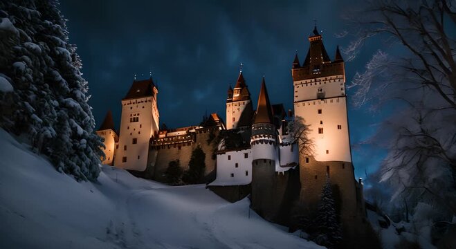 Dracula's castle in Transylvania.