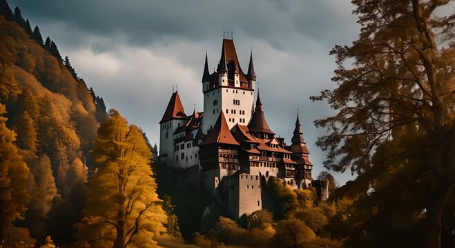 Dracula's castle in Transylvania.