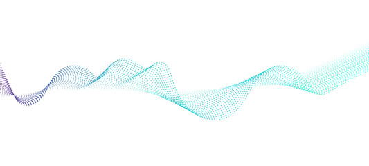 Transparent background Modern abstract glowing wave background. Dynamic flowing wave lines design element. Futuristic technology and sound wave pattern. PNG file