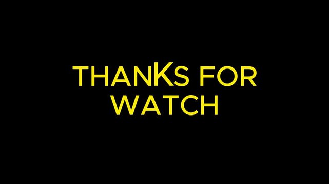 THANKS FOR WATCH YOUTUBE OUTRO VEDIO