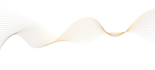 Fototapeta premium Transparent background Modern abstract glowing wave background. Dynamic flowing wave lines design element. Futuristic technology and sound wave pattern. PNG file