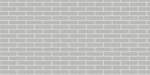 White brick background texture. gray brick pattern and white background wall brick.