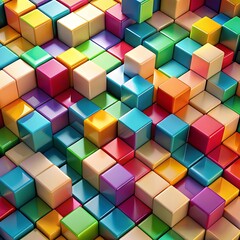 Obraz premium background with colorful cubes