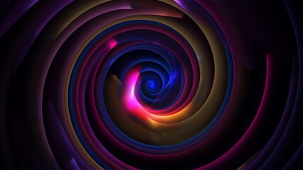 Energy spiral animation background. Beautiful blooming flowers. Sample. Texture. Decoration. Background. Rotating moving unknown object of spiral shape.