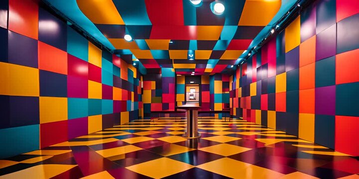 Colorful museum of illusions.