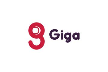 Letter g giga logo design royalty free image vector business template 