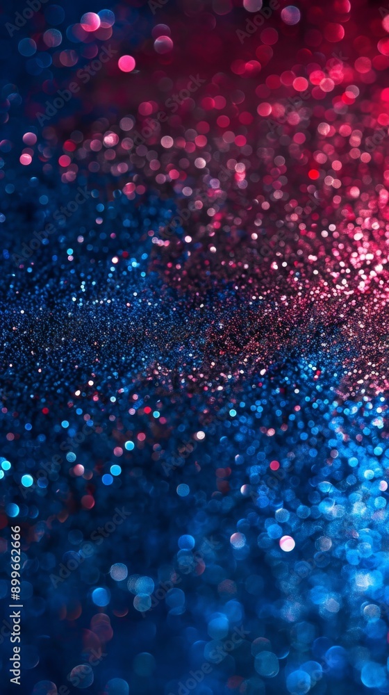 Poster a brilliant display of colorful sparkles fills the background with mesmerizing depth