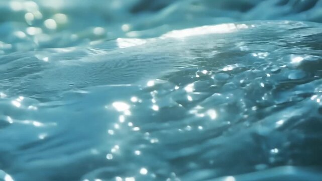 Flowing Water Close Up Abstract Background