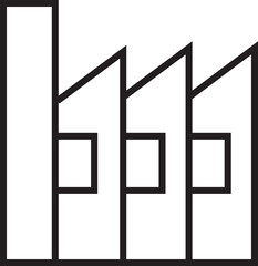 Factory Line Icon