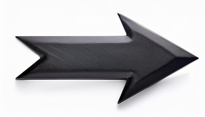 黒色の立体的な矢印（black three-dimensional arrow.）
